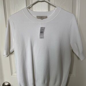 LOFT Men's Classic Cream Crewneck Sweater